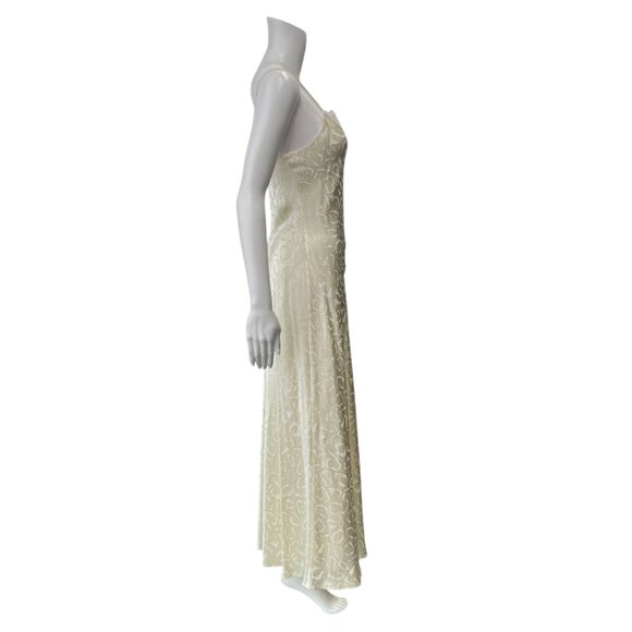 $995 NWT Rosetta Getty Ivory Lace Satin Long Maxi Slip Dress size 4 - Picture 6 of 11